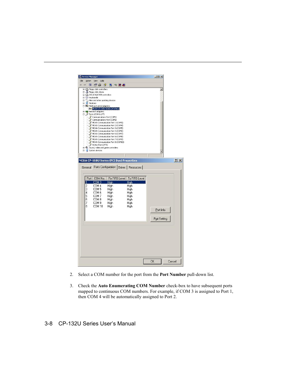 Moxa Technologies CP-132U Series User Manual | Page 22 / 88