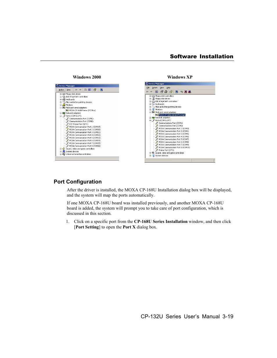 Moxa Technologies CP-132U Series User Manual | Page 33 / 88