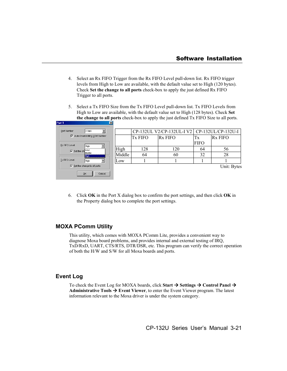 Moxa Technologies CP-132U Series User Manual | Page 35 / 88