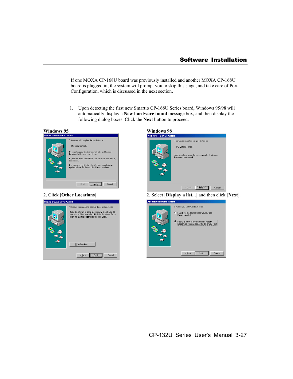 Moxa Technologies CP-132U Series User Manual | Page 41 / 88