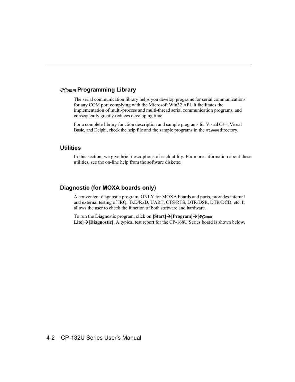 Moxa Technologies CP-132U Series User Manual | Page 68 / 88