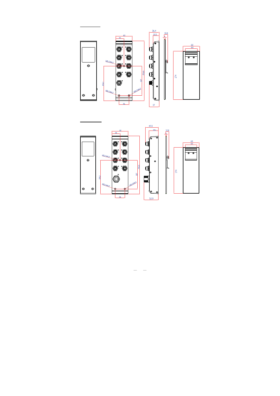 Mounting dimensions (unit = mm) | Moxa Technologies Moxa ToughNet Switch TN-5308 User Manual | Page 5 / 13