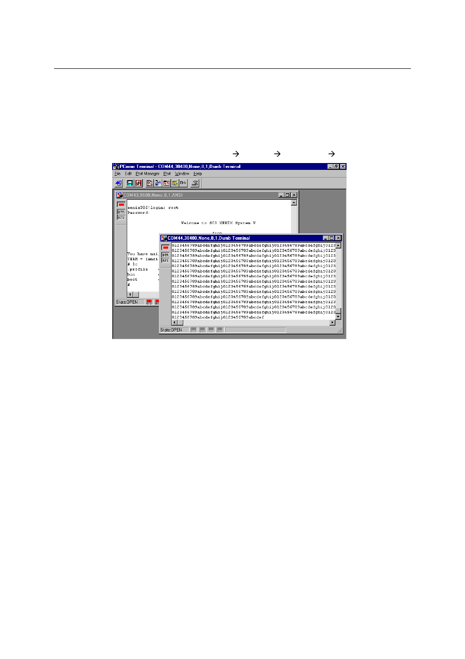 Terminal emulator | Moxa Technologies 1240 User Manual | Page 25 / 34