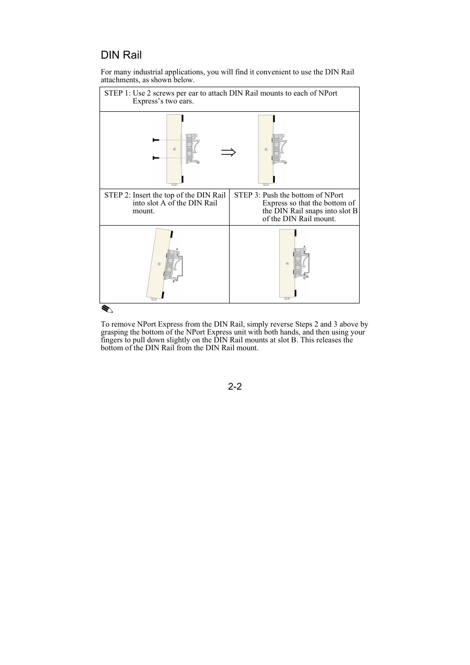 Housing, Din rail, Housing -2 | Din rail -2 | Moxa Technologies DE-211 User Manual | Page 12 / 35