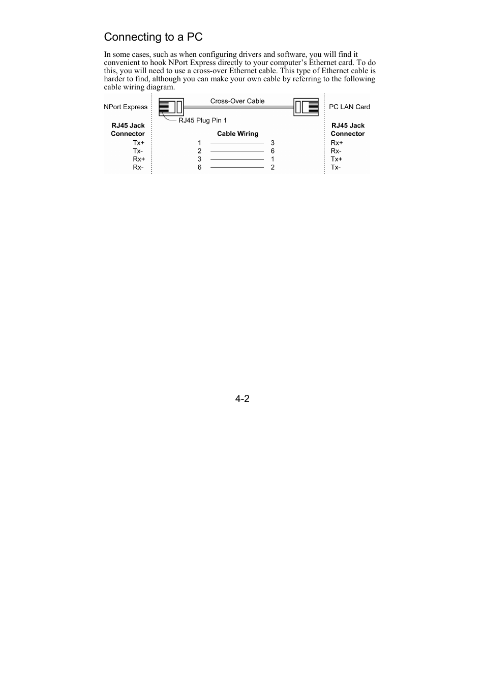 Connecting to a pc, Connecting to a pc -2 | Moxa Technologies DE-211 User Manual | Page 26 / 35