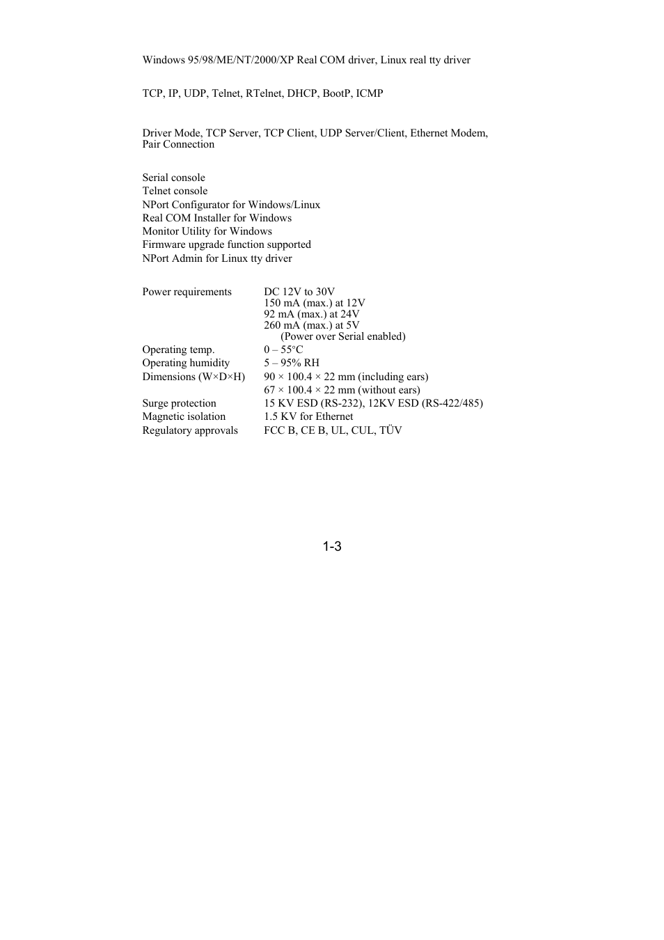 Moxa Technologies DE-211 User Manual | Page 7 / 35