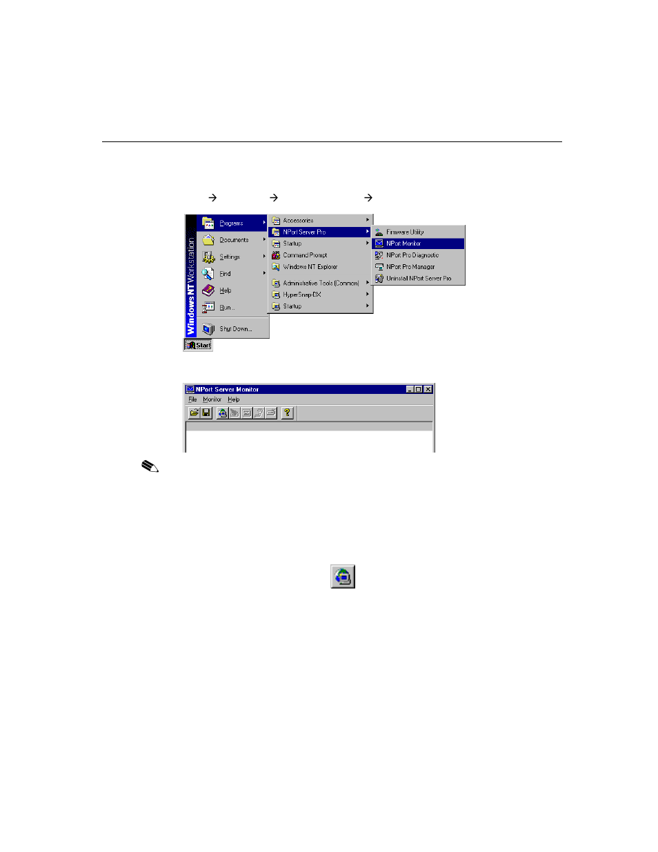 Toolbar functions | Moxa Technologies DE-308 User Manual | Page 112 / 169