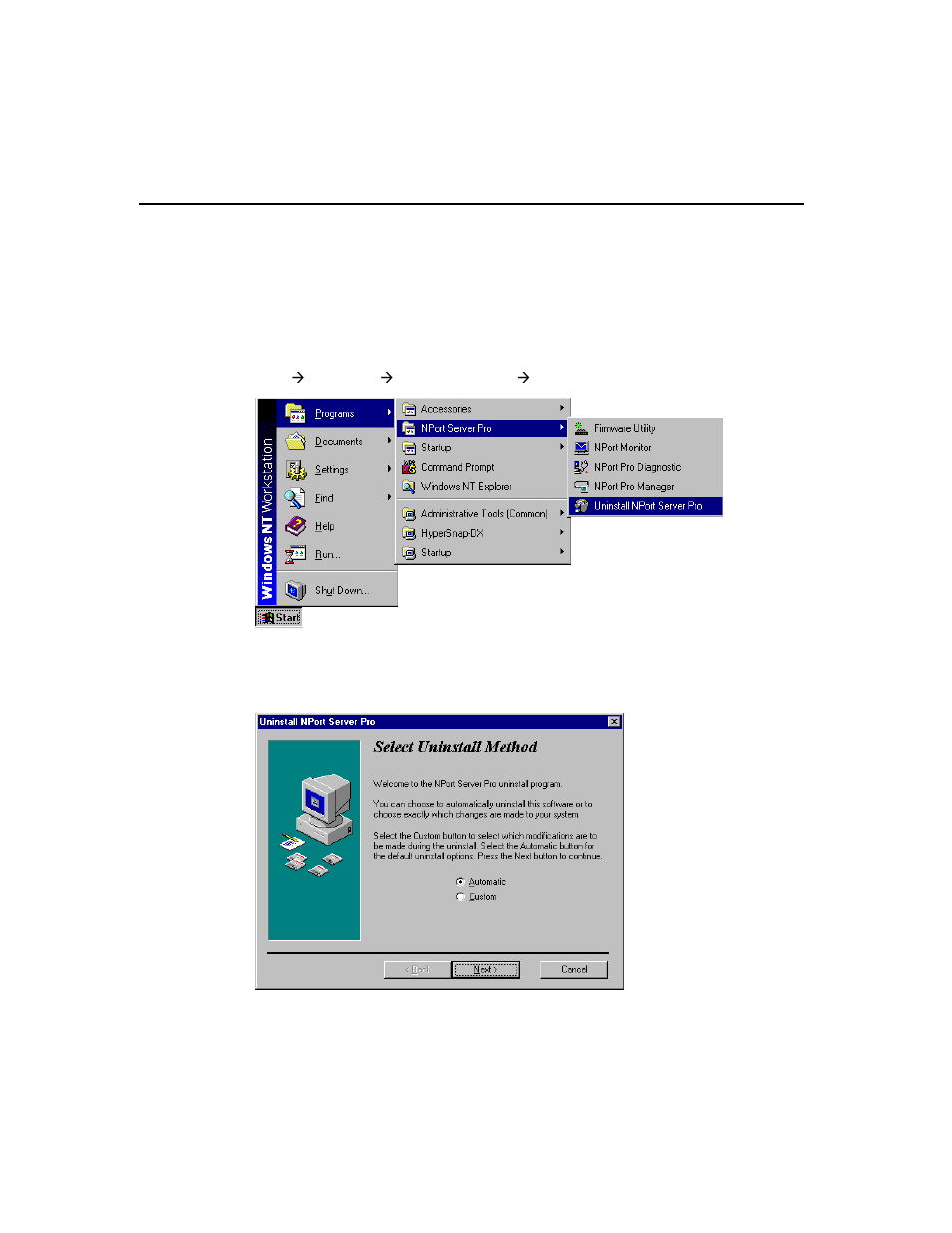Uninstalling the software | Moxa Technologies DE-308 User Manual | Page 129 / 169