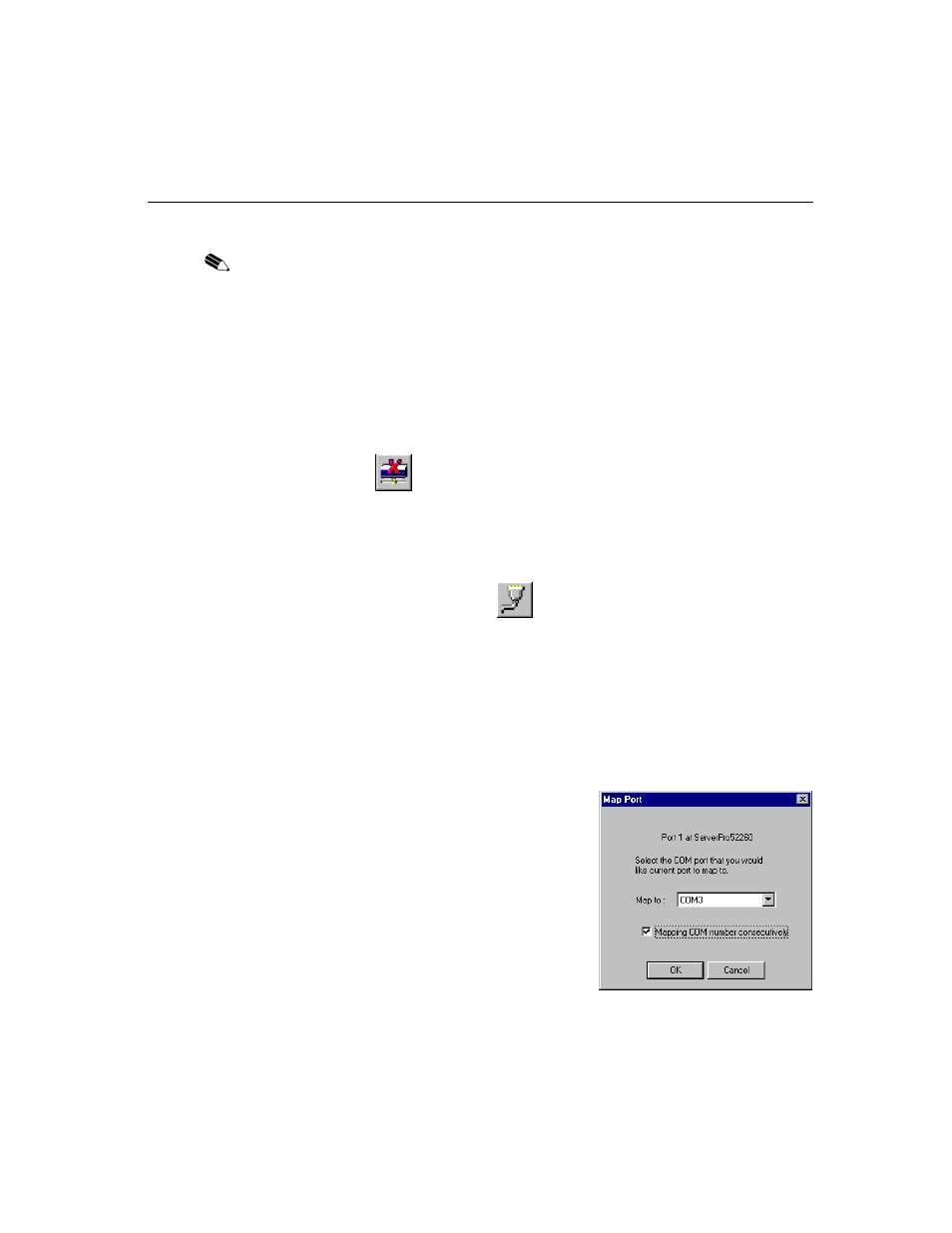 Deleting a server, Modifying com name mappings | Moxa Technologies DE-308 User Manual | Page 40 / 169
