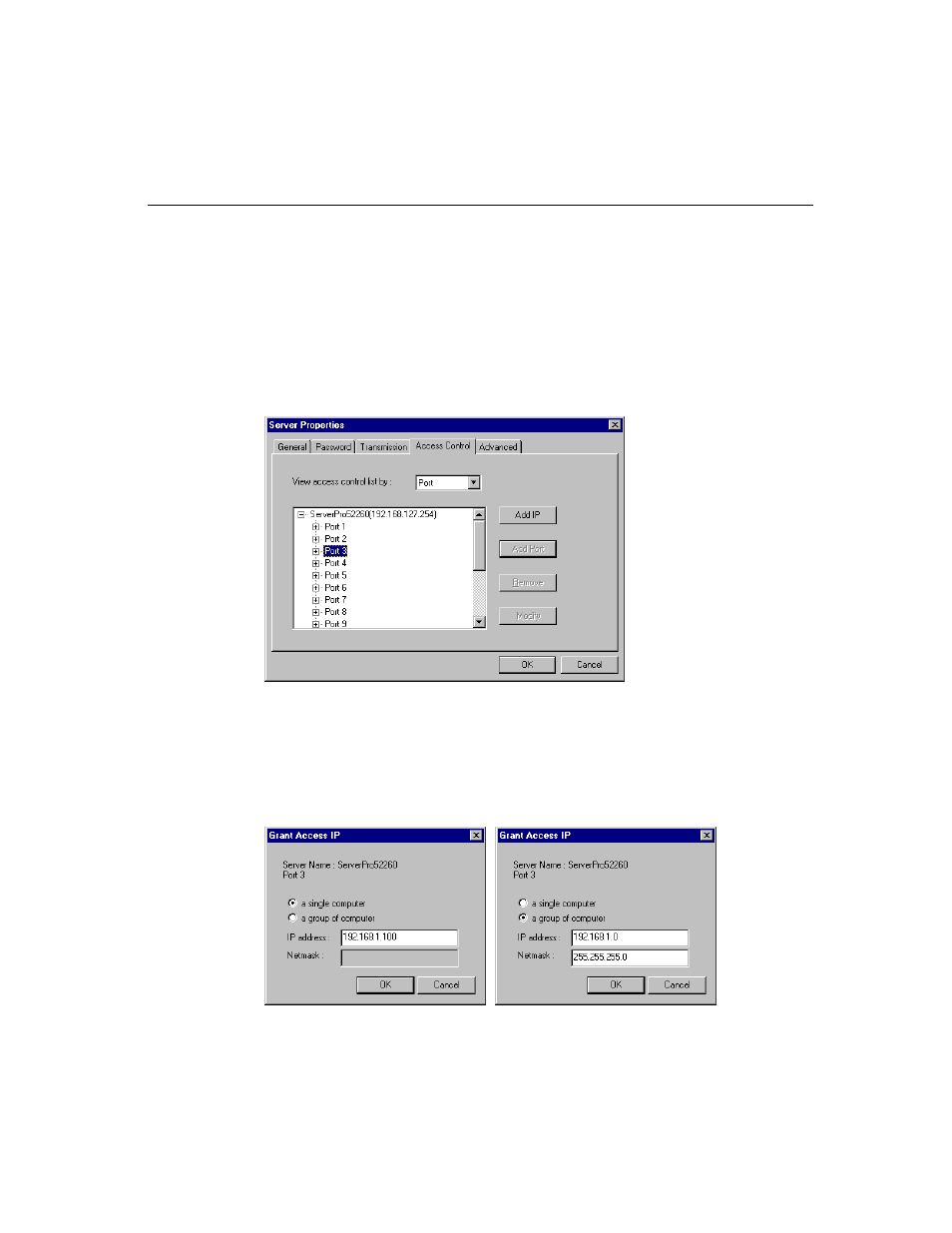 Configuring through view by port | Moxa Technologies DE-308 User Manual | Page 96 / 169