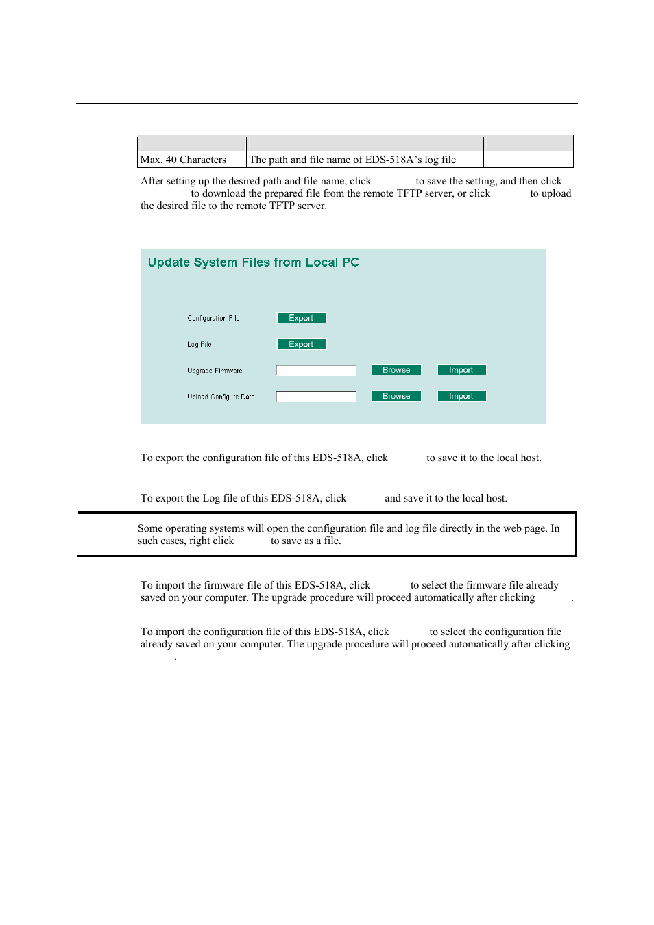 System file update—by local import/export, System file update—by local import/export -10 | Moxa Technologies EDS-518A Series User Manual | Page 25 / 97