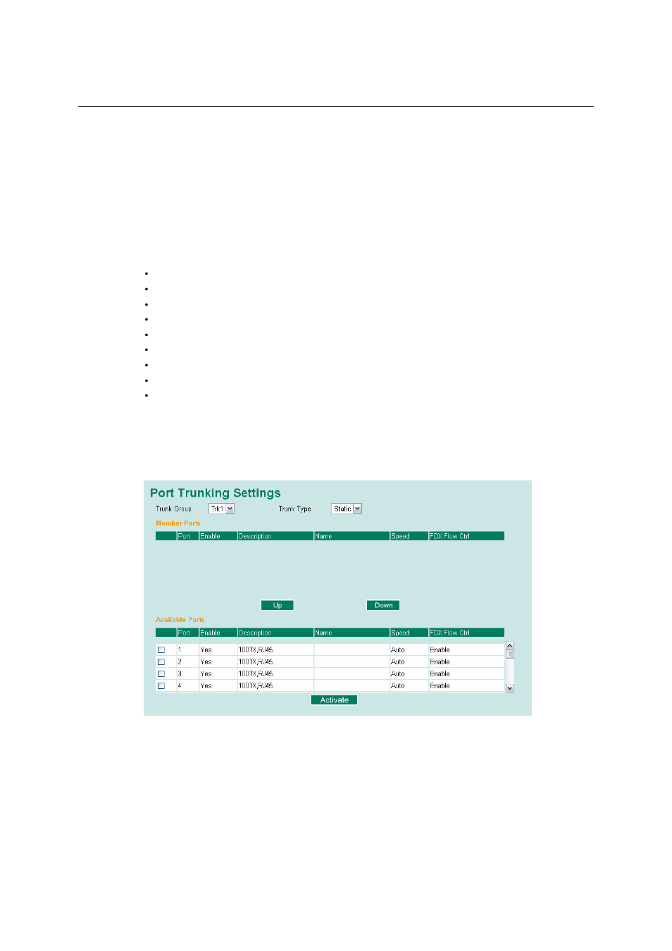 Configuring port trunking, Configuring port trunking -12 | Moxa Technologies EDS-518A Series User Manual | Page 27 / 97