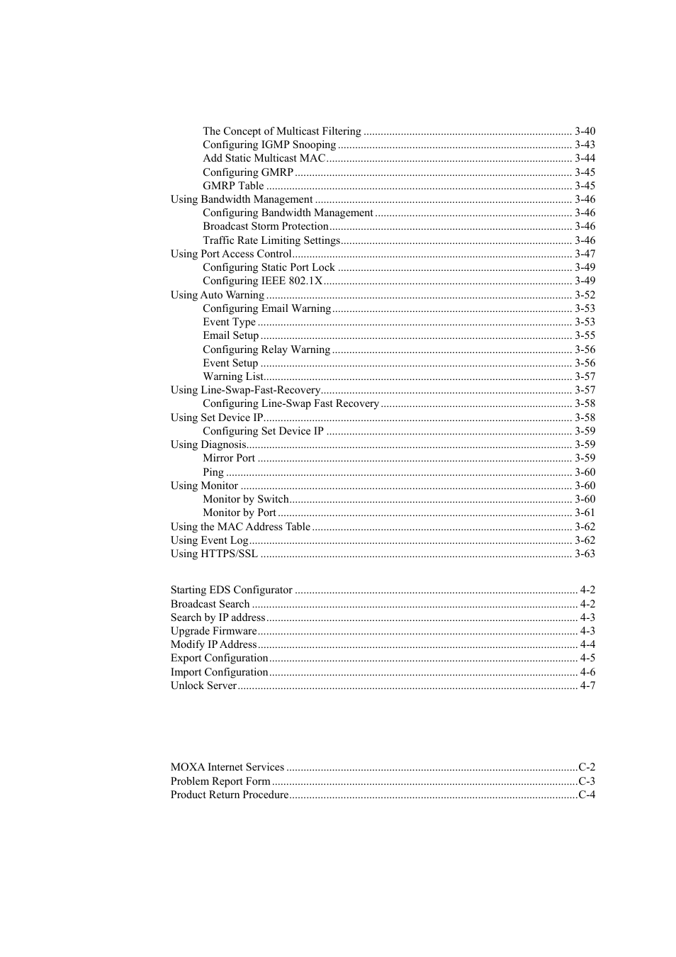 Moxa Technologies EDS-518A Series User Manual | Page 4 / 97
