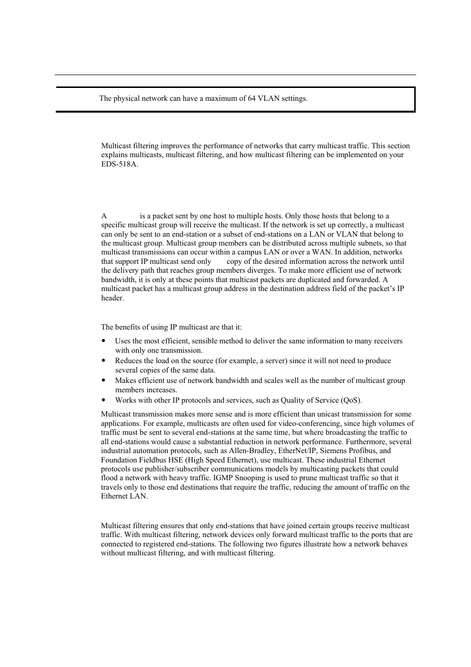 Using multicast filtering, The concept of multicast filtering, Using multicast filtering -40 | The concept of multicast filtering -40 | Moxa Technologies EDS-518A Series User Manual | Page 55 / 97