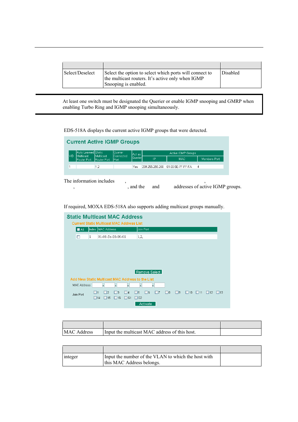 Add static multicast mac, Add static multicast mac -44 | Moxa Technologies EDS-518A Series User Manual | Page 59 / 97