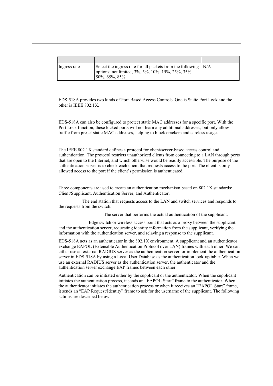 Using port access control, Using port access control -47 | Moxa Technologies EDS-518A Series User Manual | Page 62 / 97
