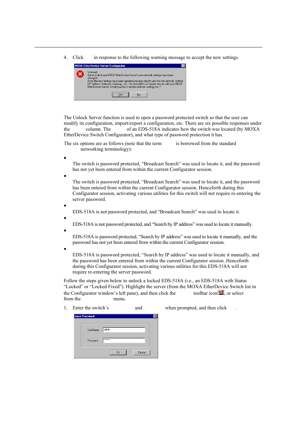 Unlock server | Moxa Technologies EDS-518A Series User Manual | Page 86 / 97
