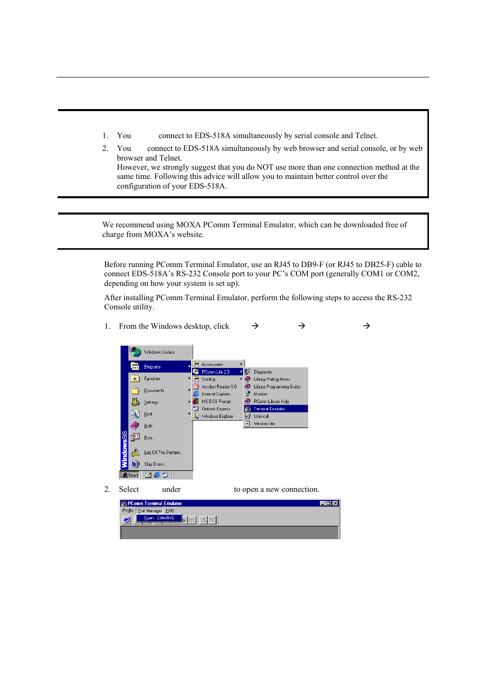 Moxa Technologies EDS-518A Series User Manual | Page 9 / 97