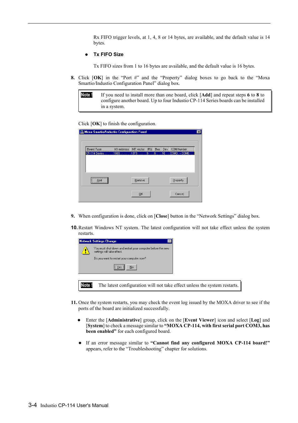 Moxa Technologies CP-114 Series User Manual | Page 16 / 55