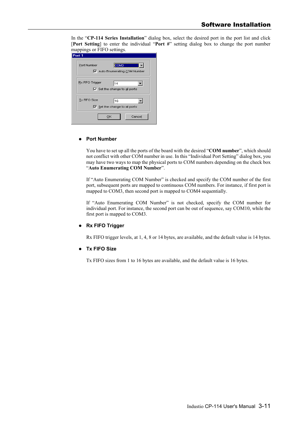 Software installation | Moxa Technologies CP-114 Series User Manual | Page 23 / 55