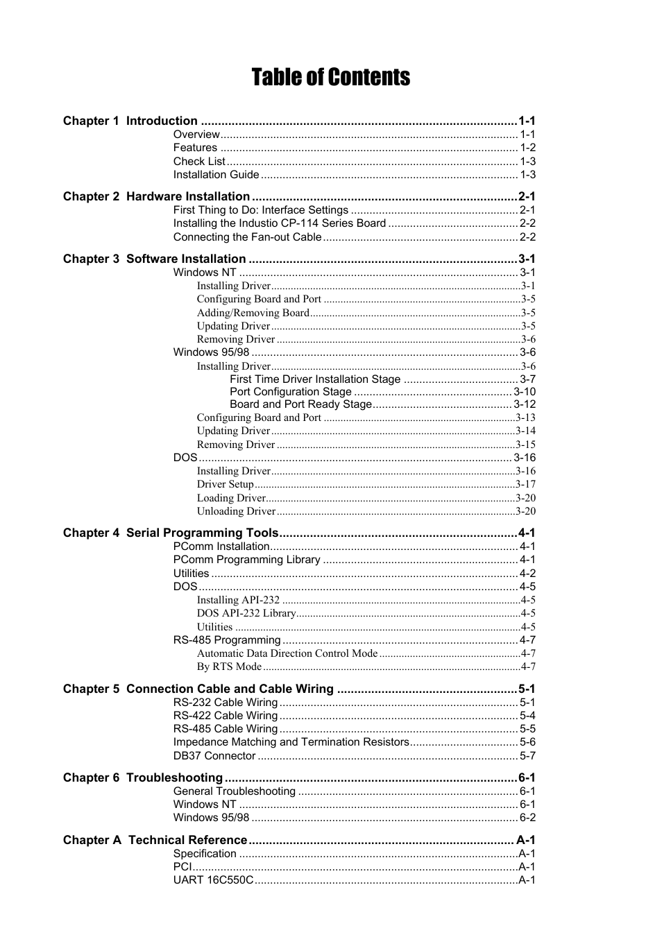 Moxa Technologies CP-114 Series User Manual | Page 5 / 55