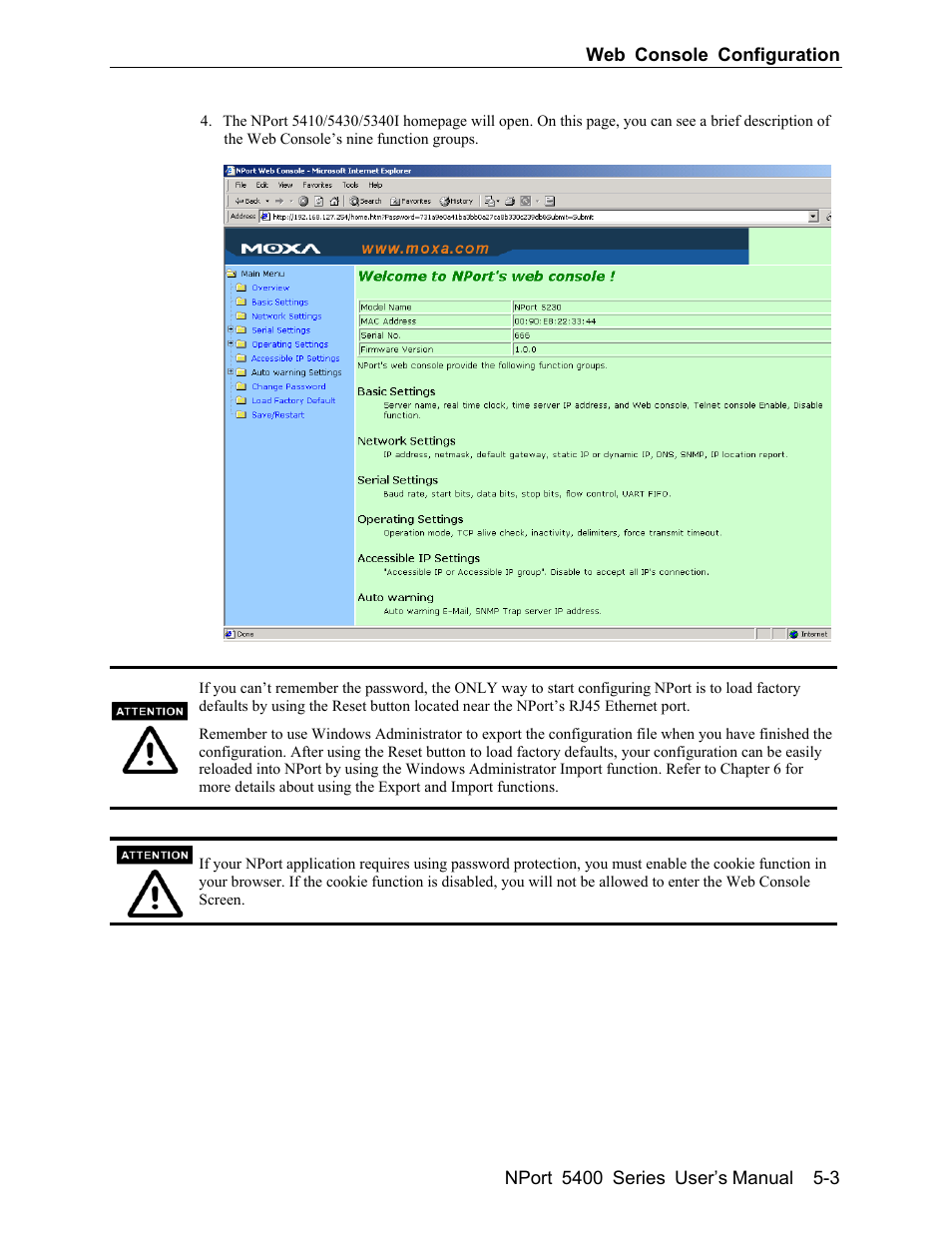 Moxa Technologies 5400 User Manual | Page 29 / 96