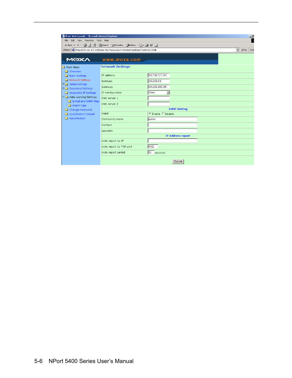 Moxa Technologies 5400 User Manual | Page 32 / 96