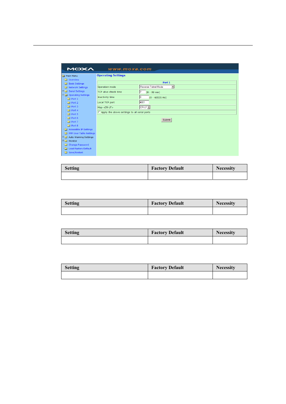 Reverse telnet mode, Reverse telnet mode -27 | Moxa Technologies NPort 5600 User Manual | Page 57 / 119