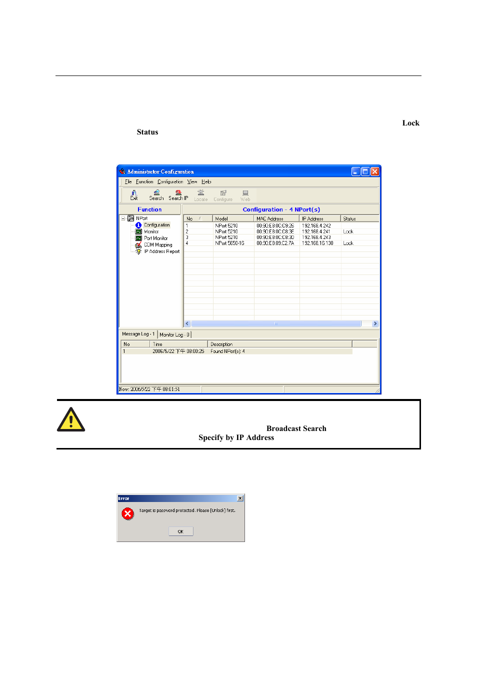Unlock password protection, Unlock password protection -7 | Moxa Technologies NPort 5600 User Manual | Page 75 / 119