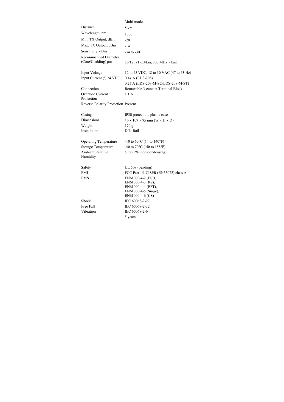 Moxa Technologies EDS-208-M-SC User Manual | Page 11 / 12