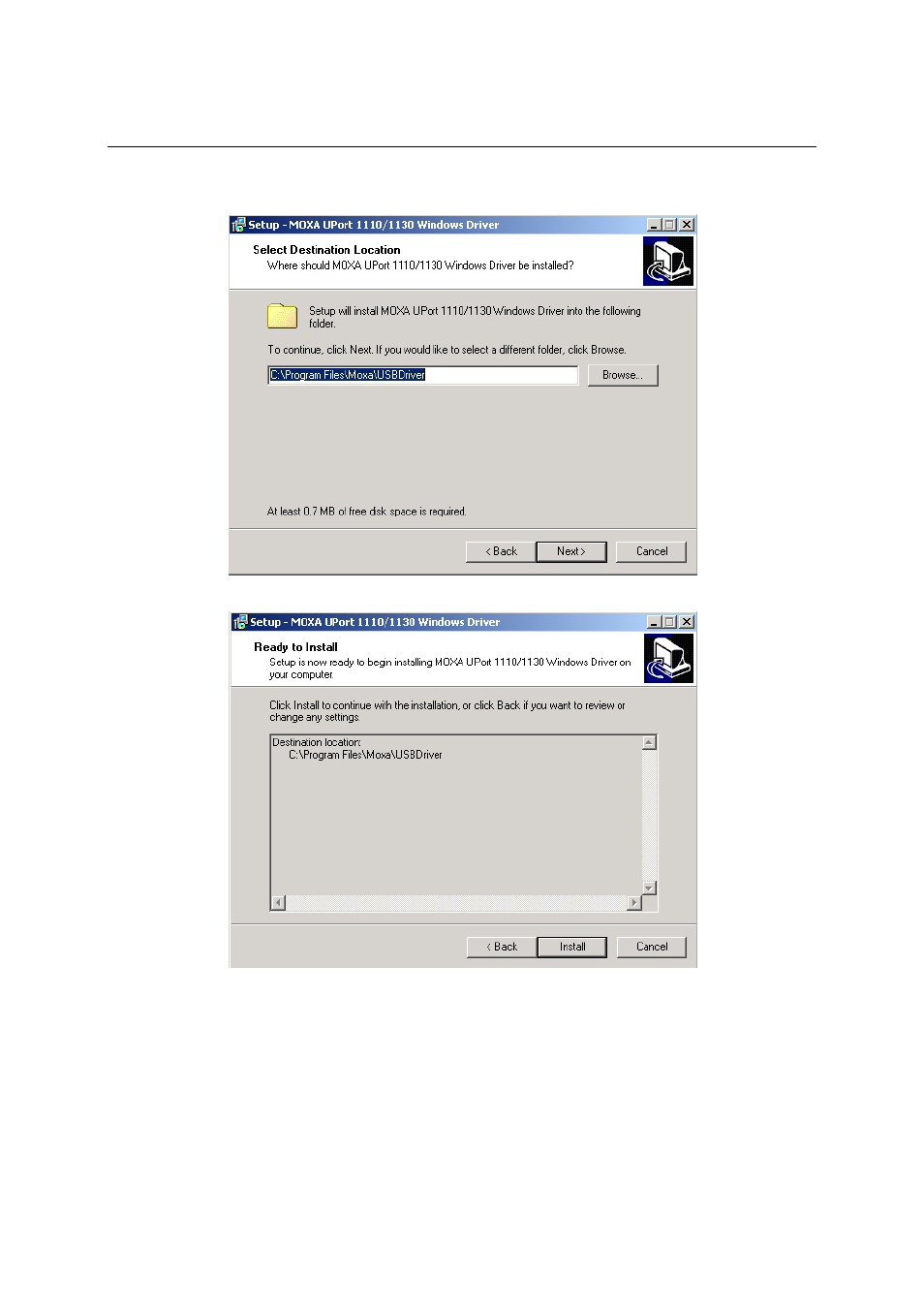 Moxa Technologies UPORT 1110 User Manual | Page 10 / 29