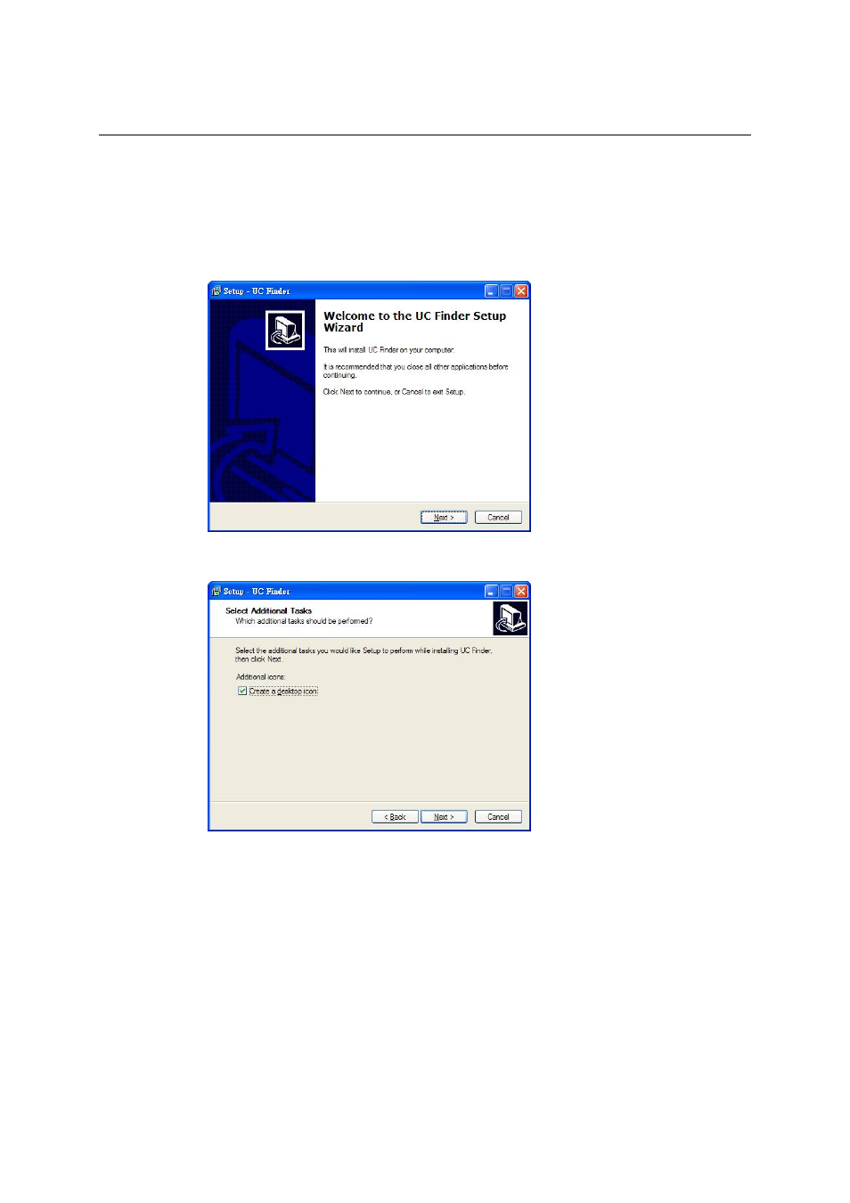 Windows uc finder, Installing the software, Installing the software -2 | Moxa Technologies THINKCORE W341 User Manual | Page 96 / 104