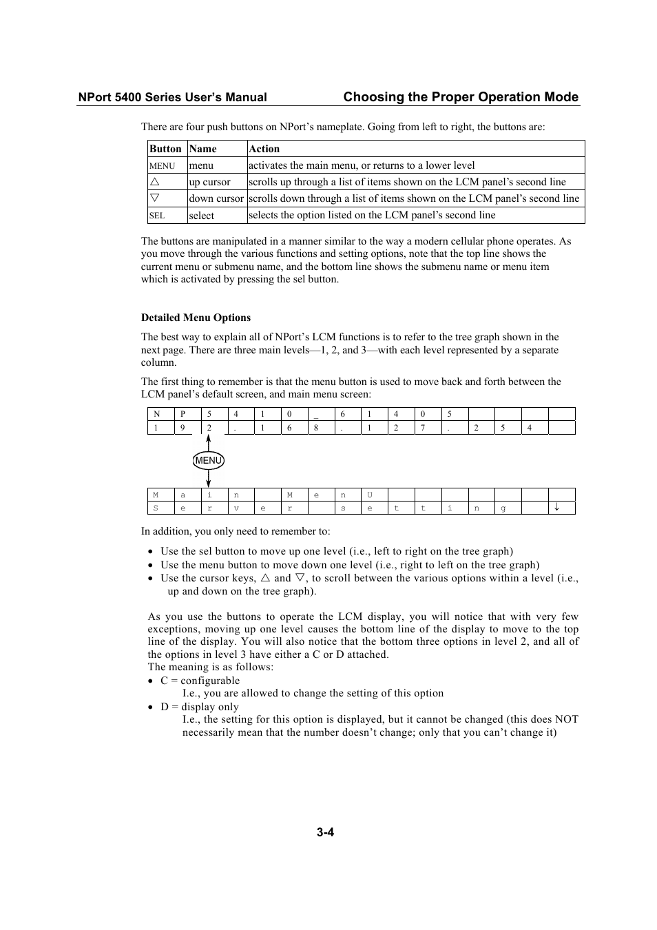 Choosing the proper operation mode | Moxa Technologies NPort 5400 User Manual | Page 15 / 102