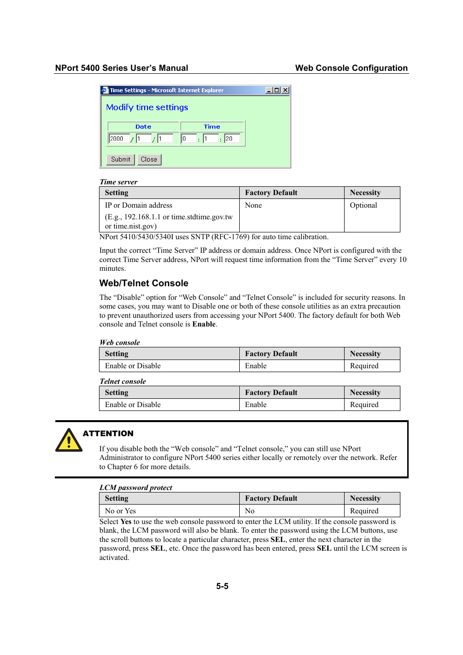 Moxa Technologies NPort 5400 User Manual | Page 30 / 102