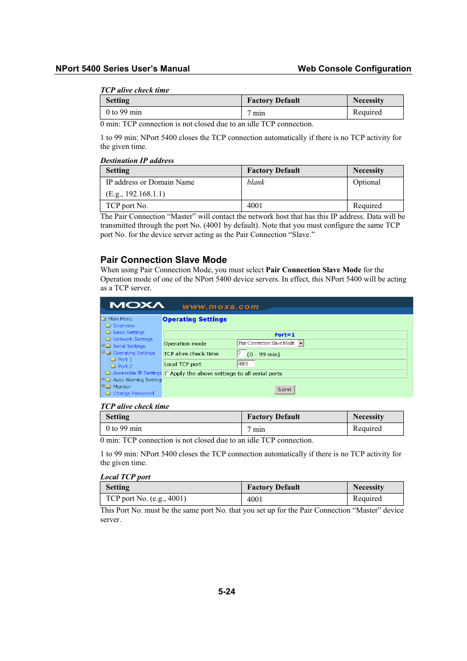 Moxa Technologies NPort 5400 User Manual | Page 49 / 102