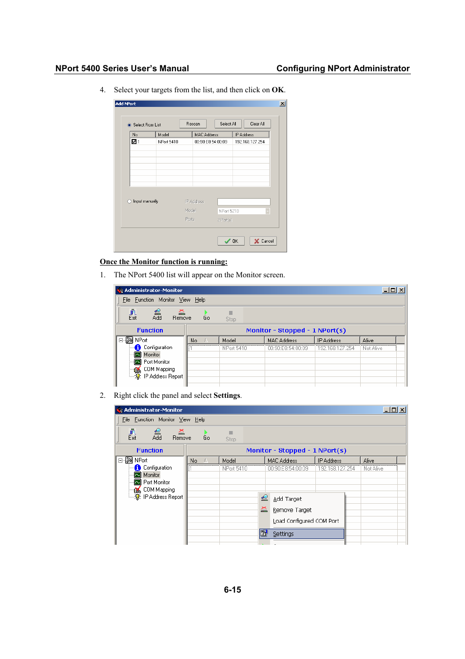 Moxa Technologies NPort 5400 User Manual | Page 71 / 102