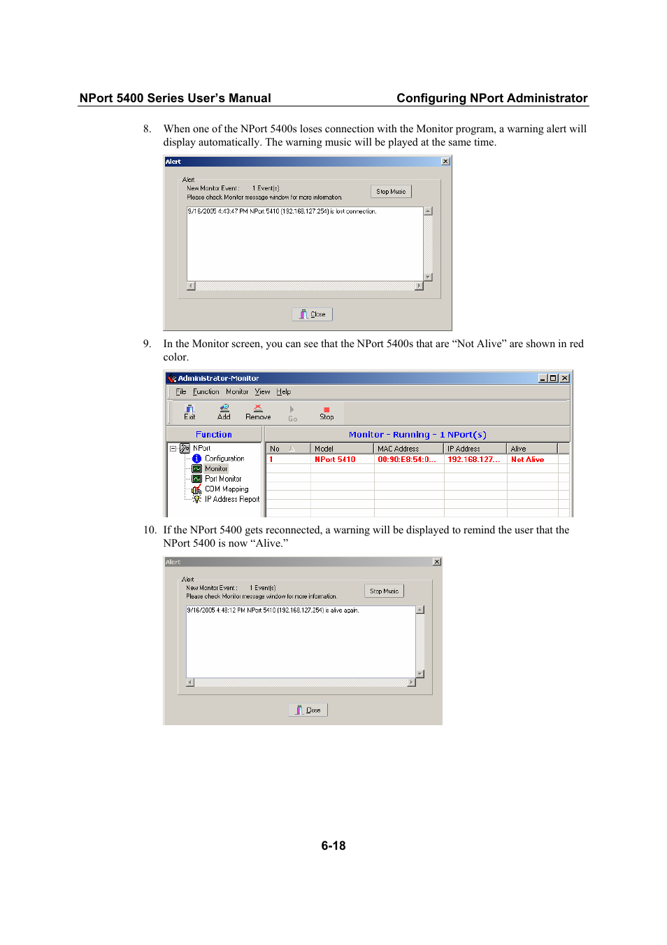 Moxa Technologies NPort 5400 User Manual | Page 74 / 102