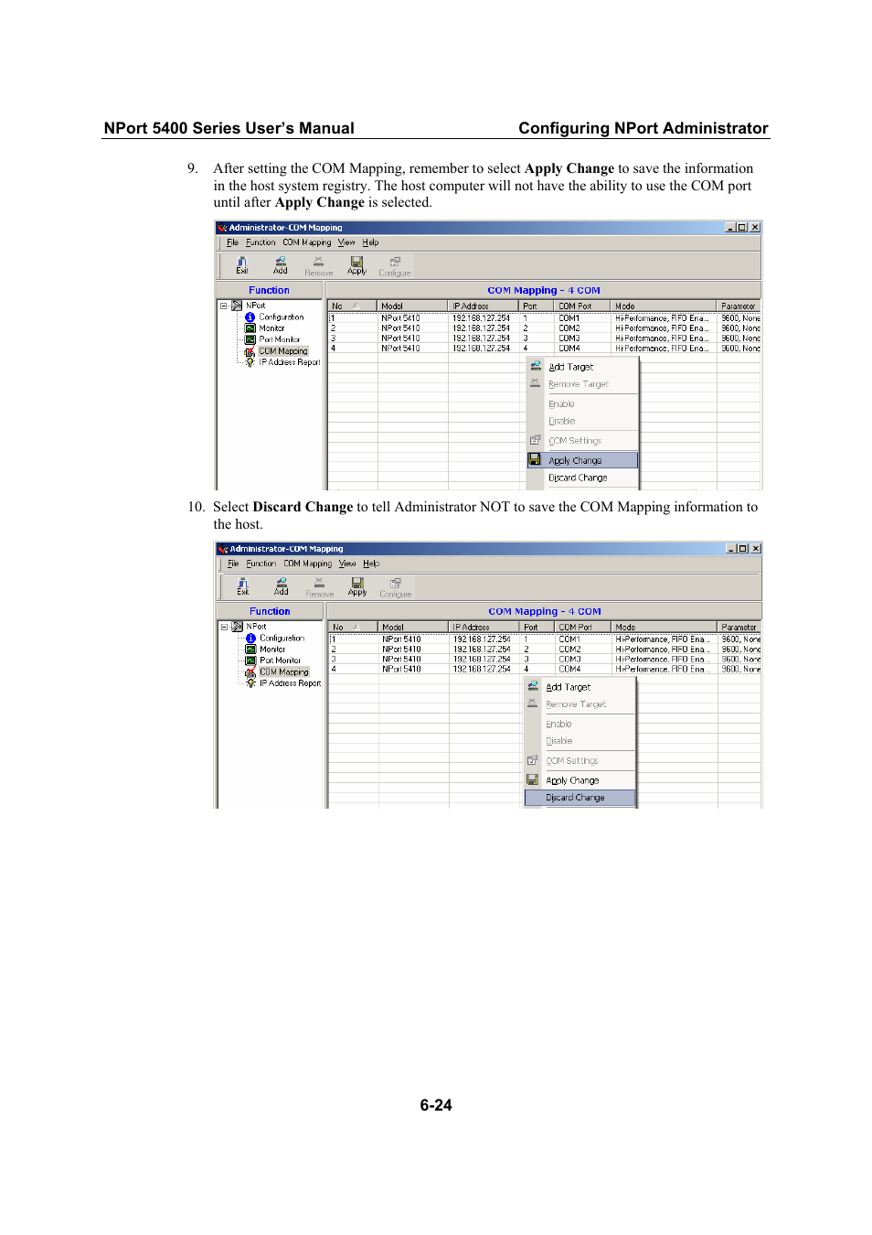 Moxa Technologies NPort 5400 User Manual | Page 80 / 102