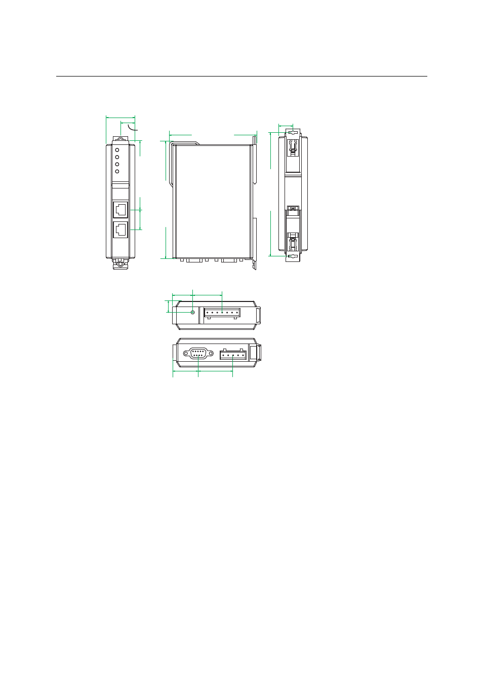 Dimensions, Dimensions -3 | Moxa Technologies MGATE EIP3000 DF1 User Manual | Page 13 / 48