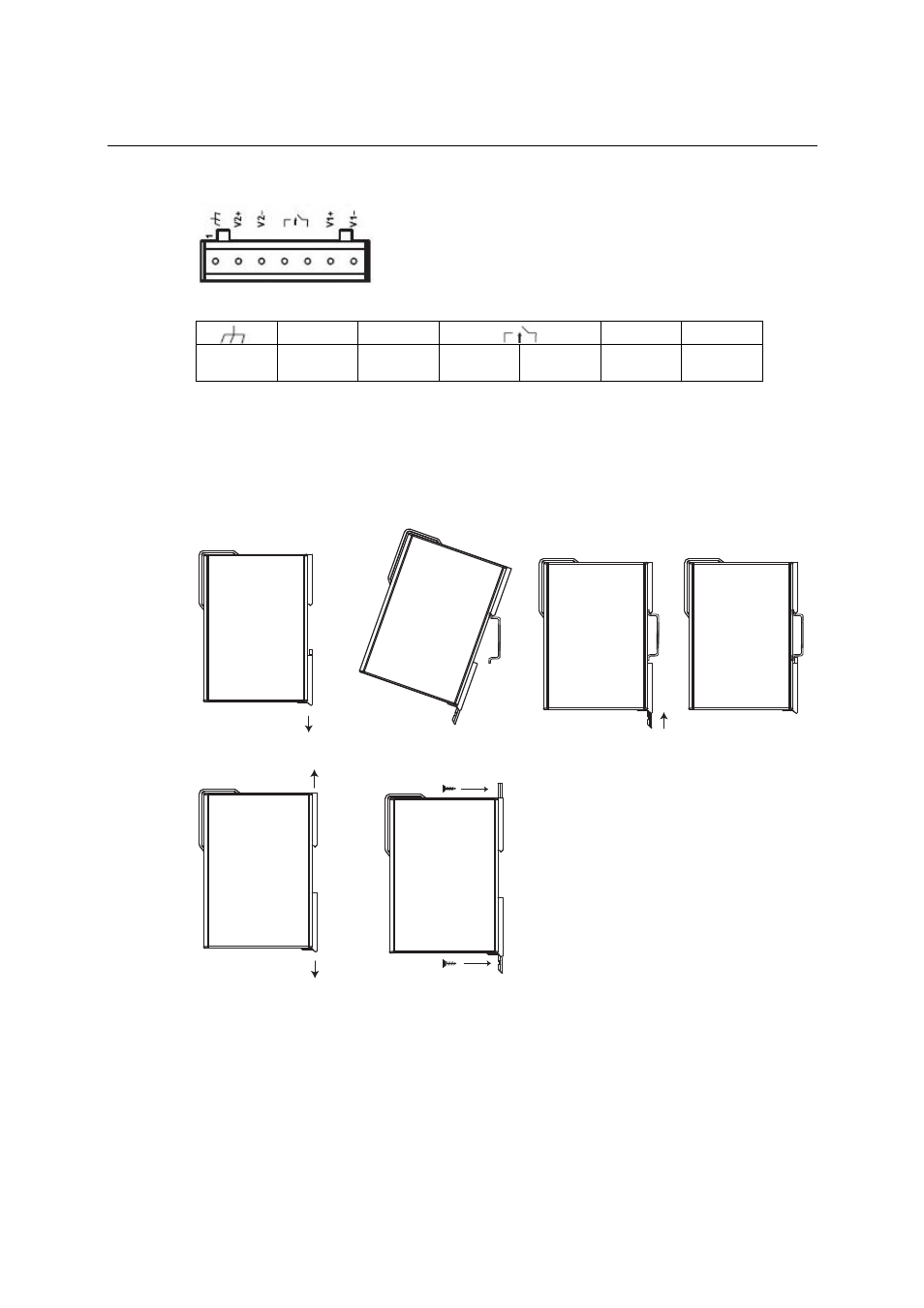 Power input, relay output, Din-rail, wall mounting, Power input, relay output -6 | Din-rail, wall mounting -6 | Moxa Technologies MGATE EIP3000 DF1 User Manual | Page 16 / 48
