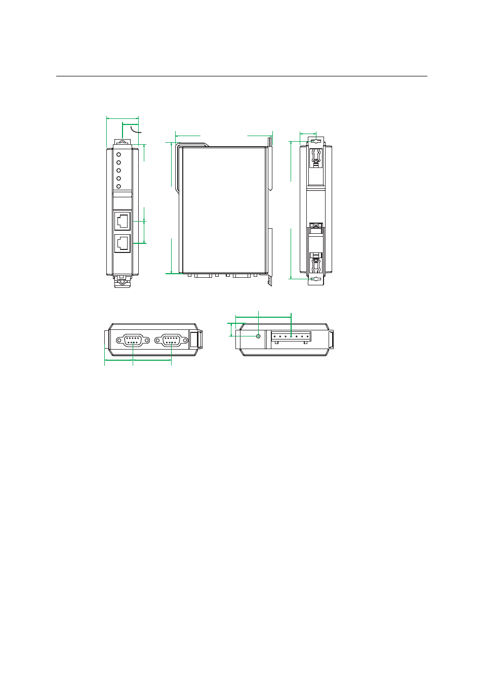 Dimensions, Dimensions -3 | Moxa Technologies MGATE EIP3000 DF1 User Manual | Page 20 / 48