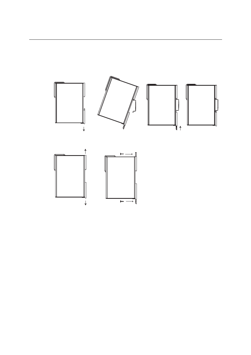 Din-rail, wall mounting, Din-rail, wall mounting -6 | Moxa Technologies MGATE EIP3000 DF1 User Manual | Page 23 / 48