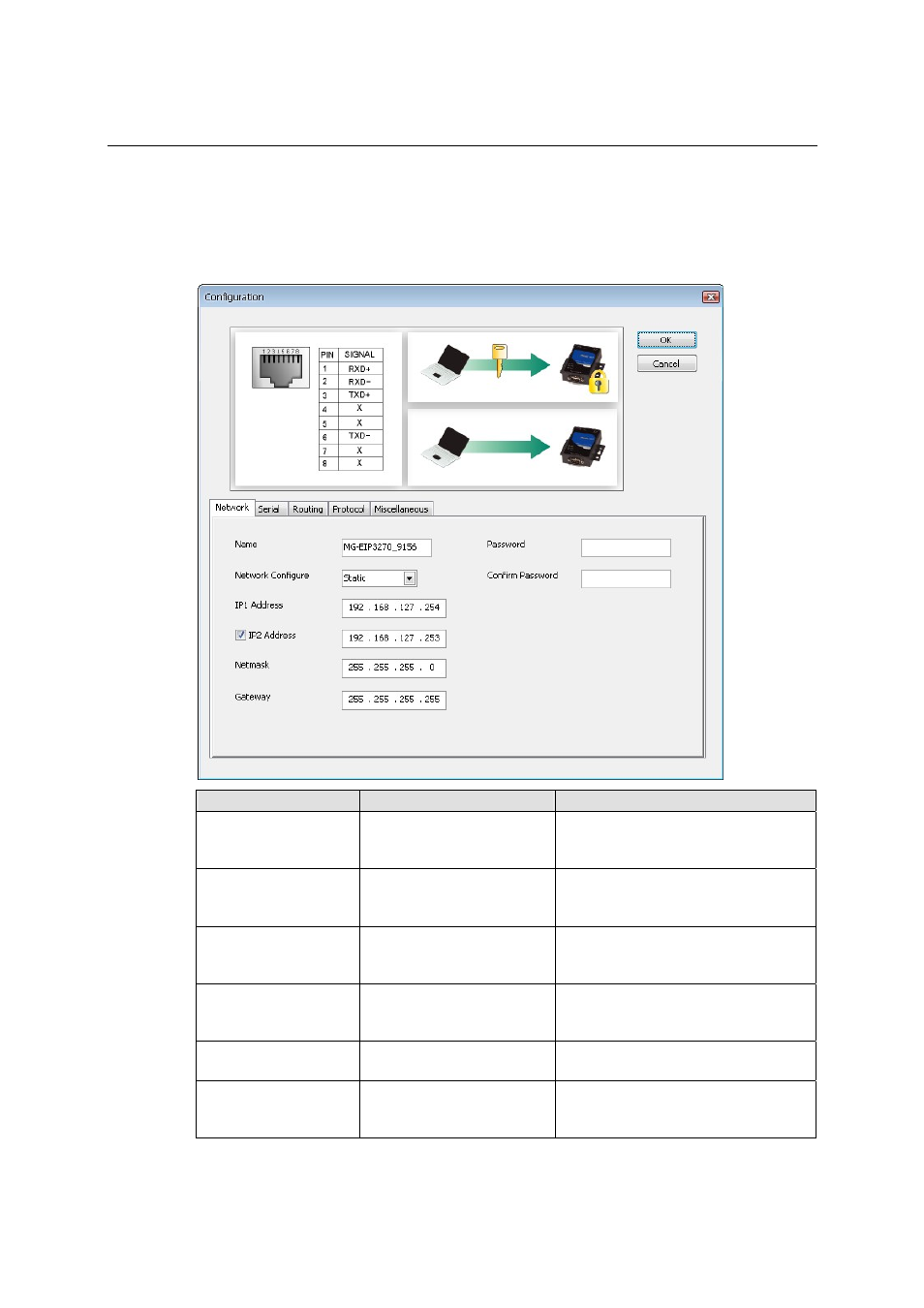 Configure ip address and other network settings, Set up routing and procom function | Moxa Technologies MGATE EIP3000 DF1 User Manual | Page 34 / 48