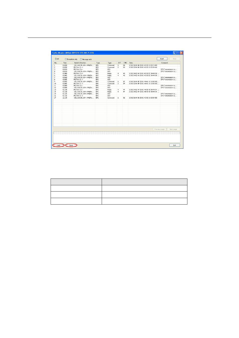 Filter traffic information, Filter traffic information -19, Upgrading firmware | Moxa Technologies MGATE EIP3000 DF1 User Manual | Page 43 / 48