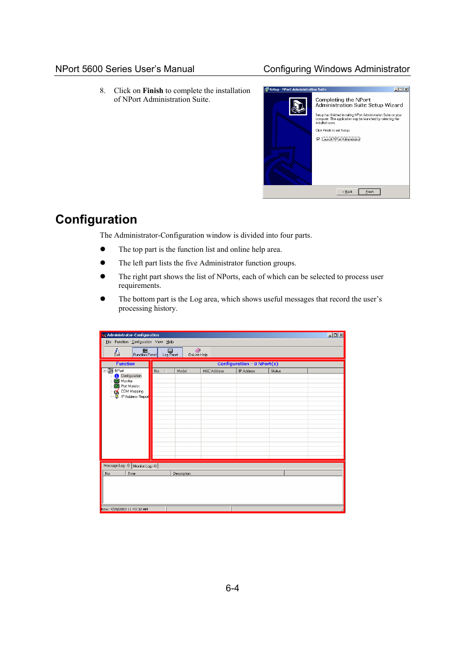Configuration, Configuration -4 | Moxa Technologies 5600 User Manual | Page 56 / 93