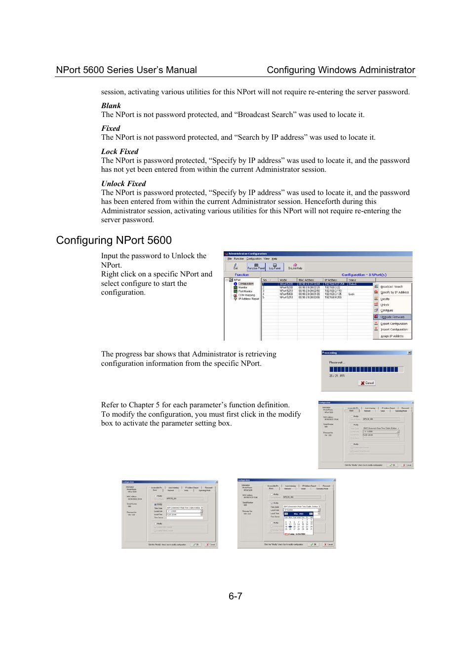 Configuring nport 5600, Configuring nport 5600 -7 | Moxa Technologies 5600 User Manual | Page 59 / 93