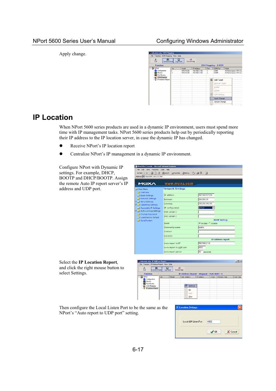 Ip location, Ip location -17 | Moxa Technologies 5600 User Manual | Page 69 / 93