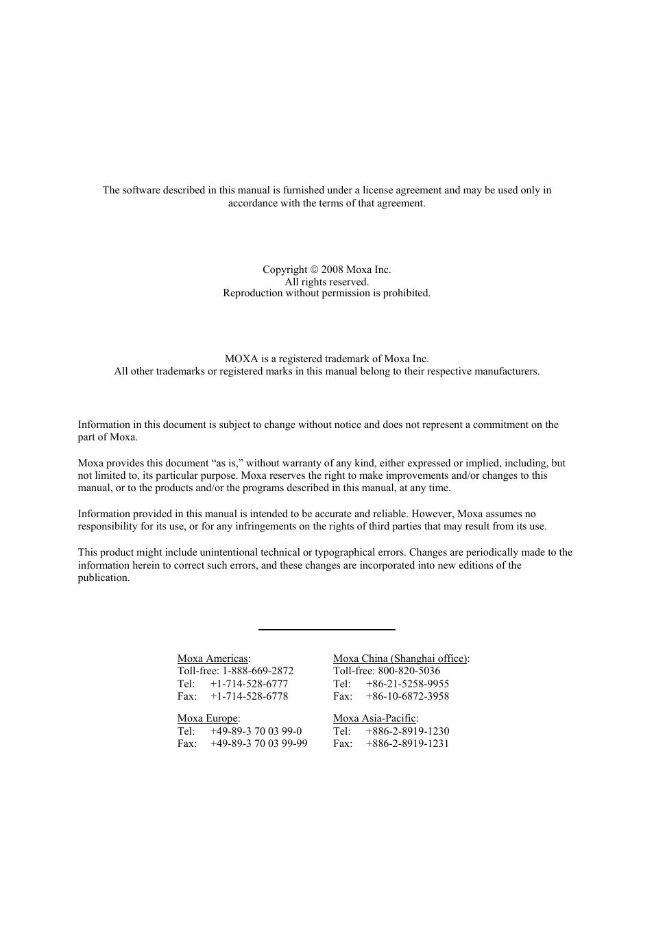 Moxa Technologies Moxa EtherDevice Switch EDS-405A User Manual | Page 2 / 82