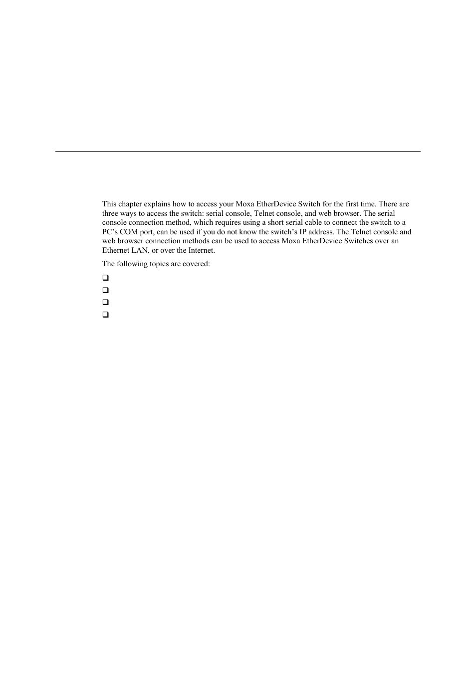 Chapter 2 getting started, Chapter 2, Getting started -1 | Moxa Technologies Moxa EtherDevice Switch EDS-405A User Manual | Page 8 / 82