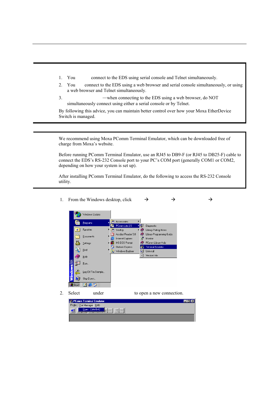 Moxa Technologies Moxa EtherDevice Switch EDS-405A User Manual | Page 9 / 82